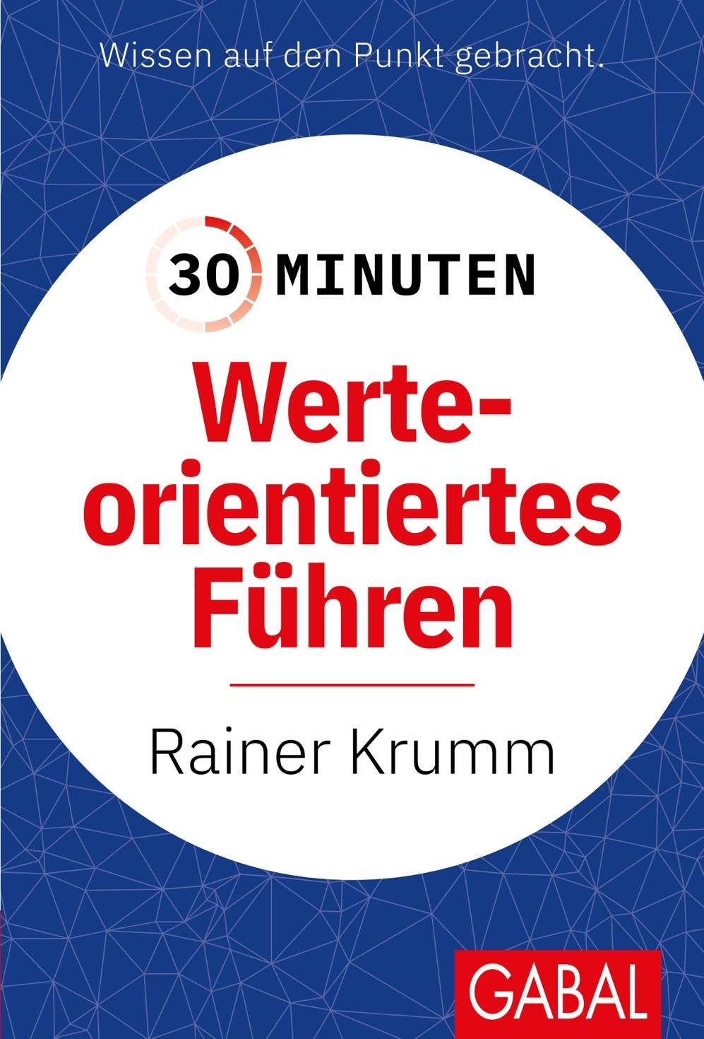 Vorderes Coverbild 30 Minuten Werteorientiertes Führen