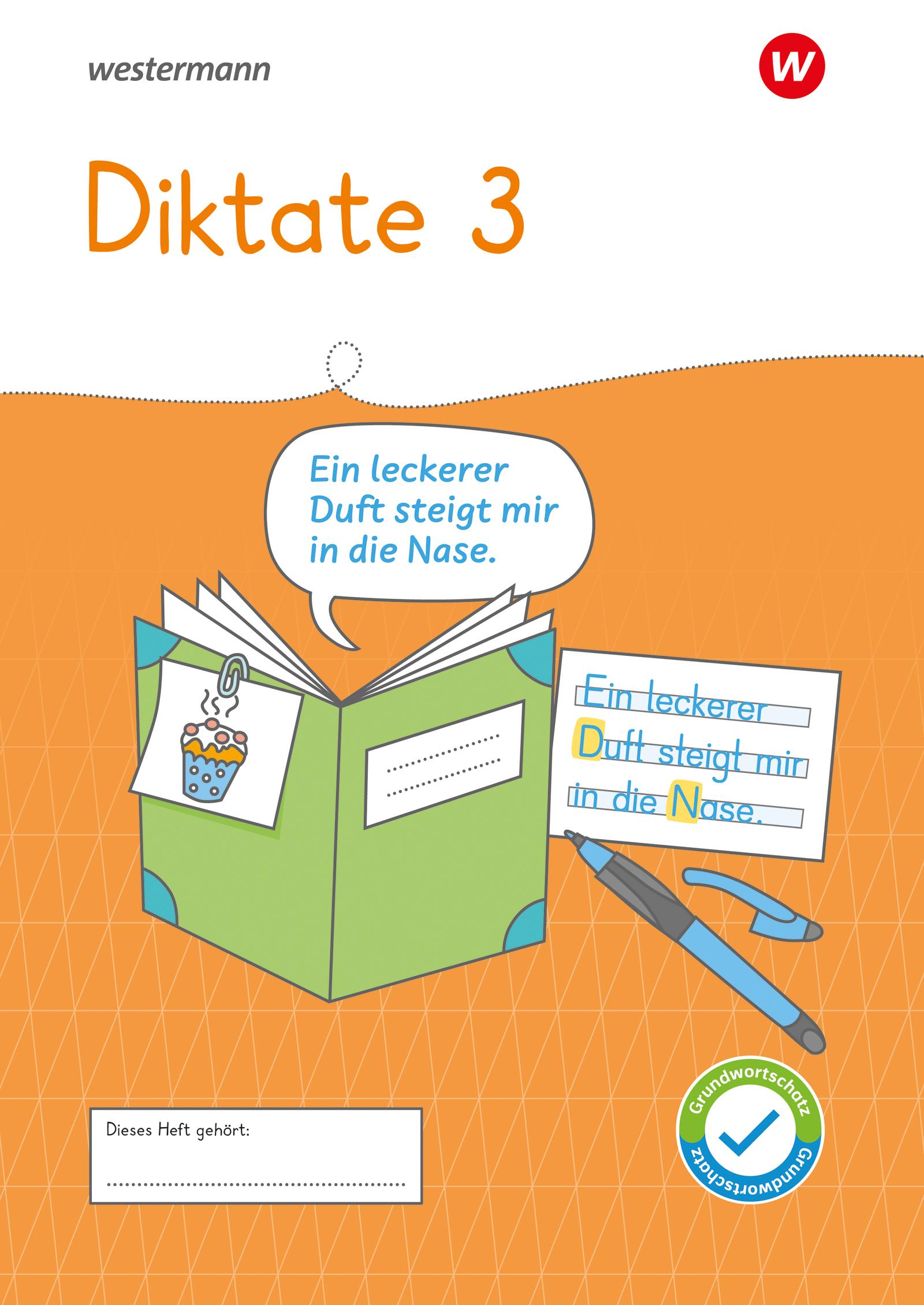 Vorderes Coverbild Westermann Unterrichtsmaterialien Grundschule. Diktate Heft 3
