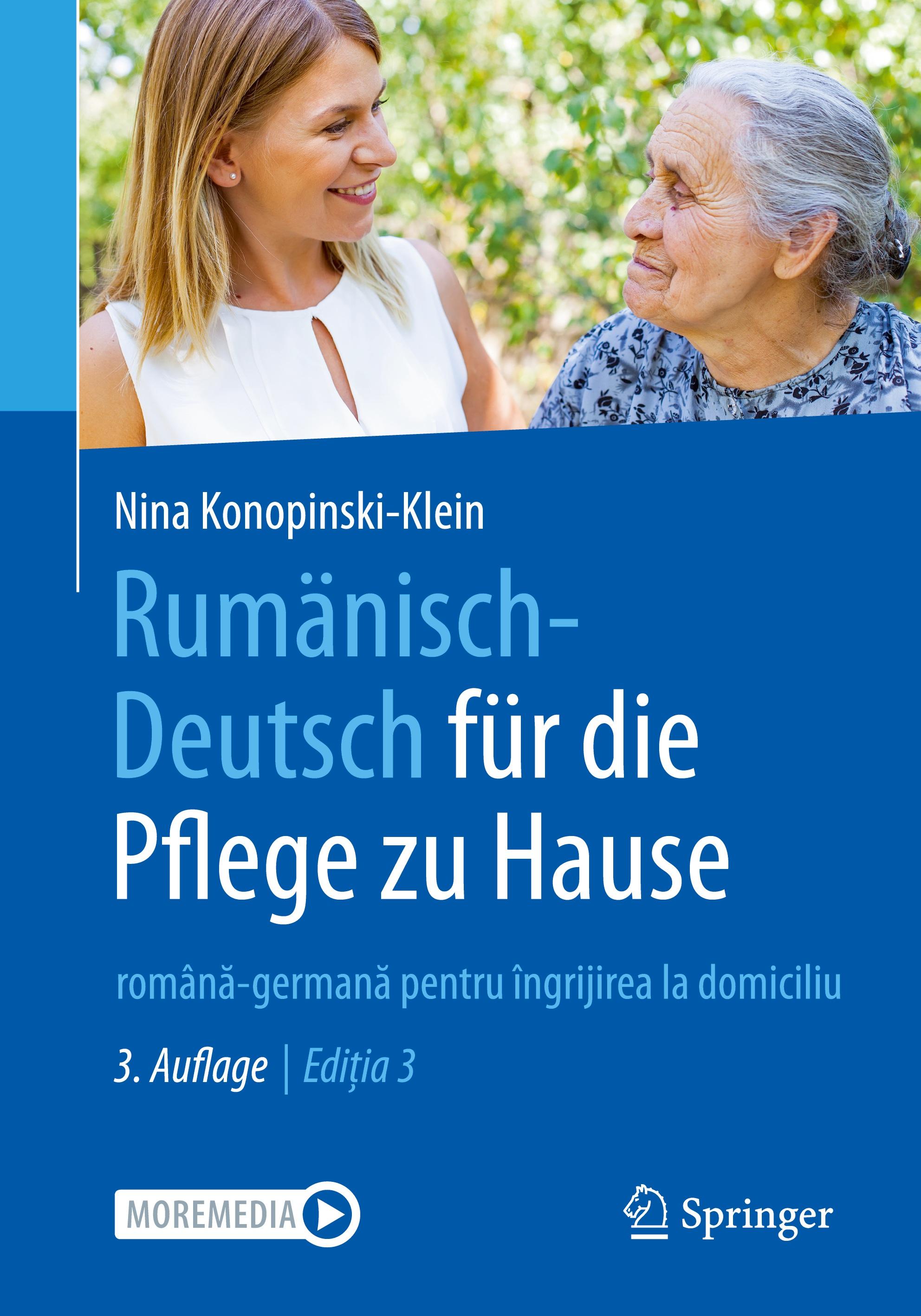Vorderes Coverbild Rumänisch-Deutsch für die Pflege zu Hause