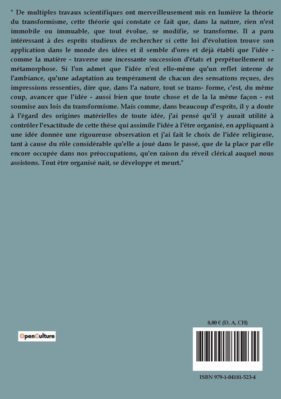 Rückseitencover Les Crimes de Dieu