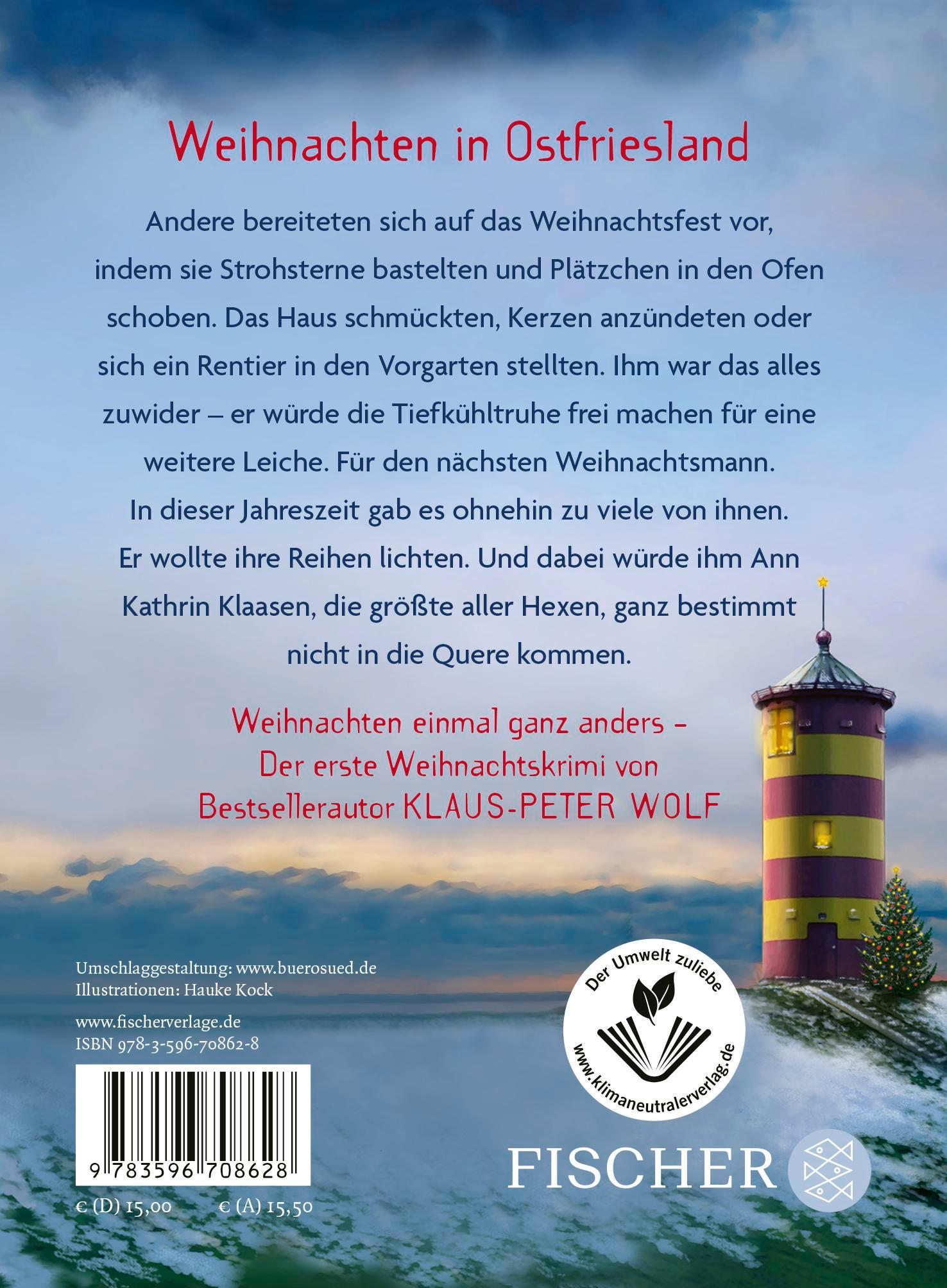 Rückseitencover Der Weihnachtsmannkiller. Ein Winter-Krimi aus Ostfriesland