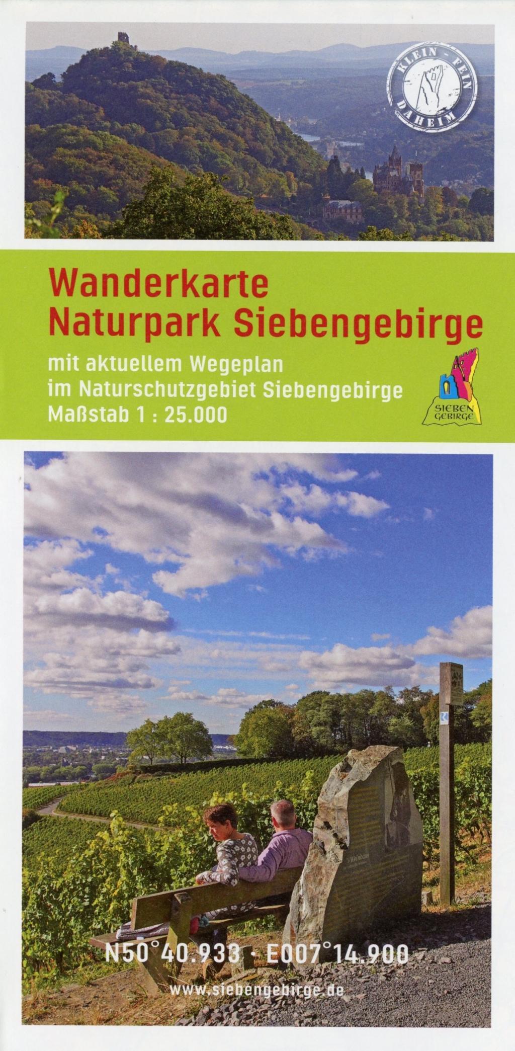 Vorderes Coverbild Wanderkarte Naturpark Siebengebirge 1:25.000