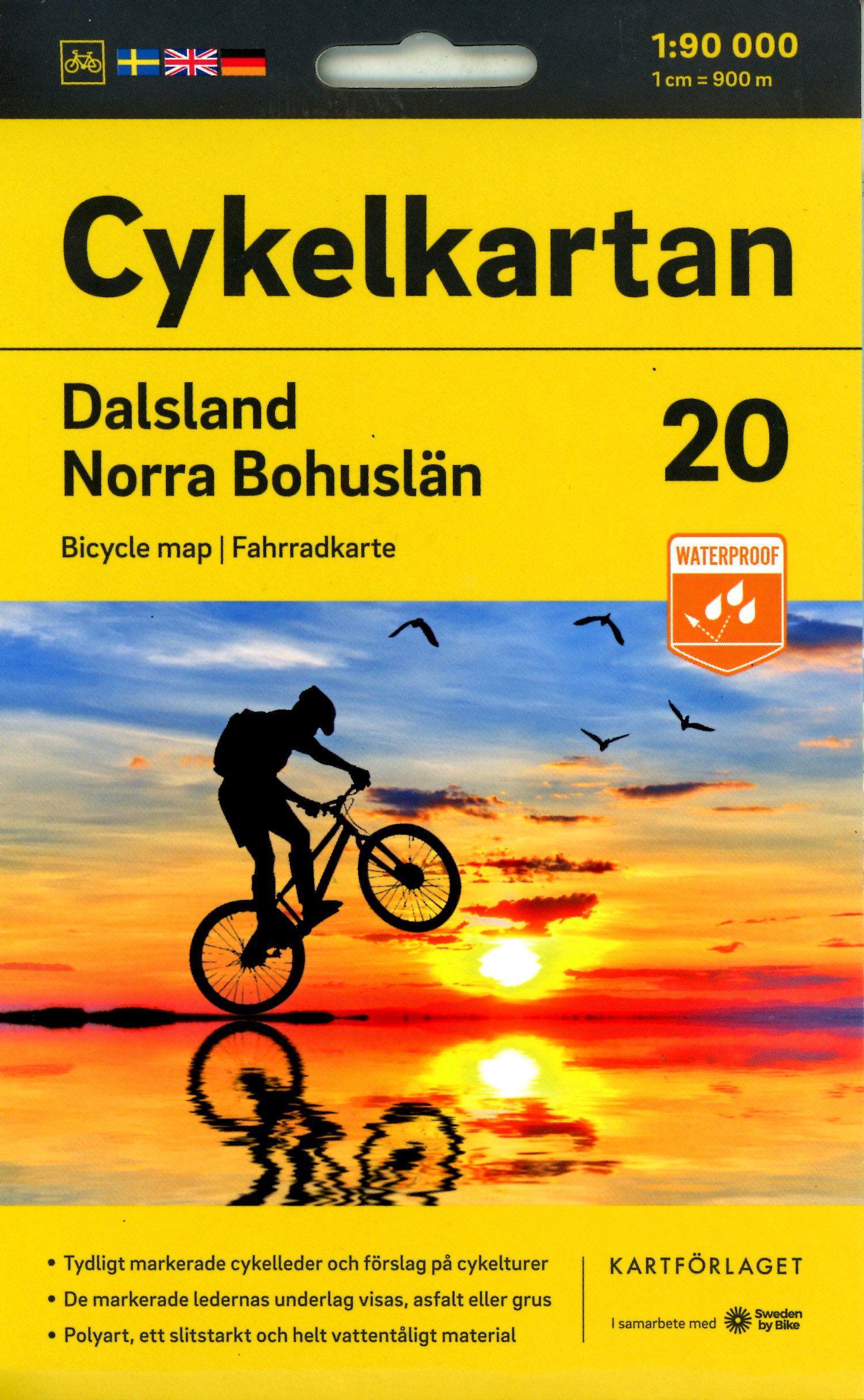 Vorderes Coverbild Cykelkartan Blad 20 Dalsland/Norra Bohuslän 1:90000