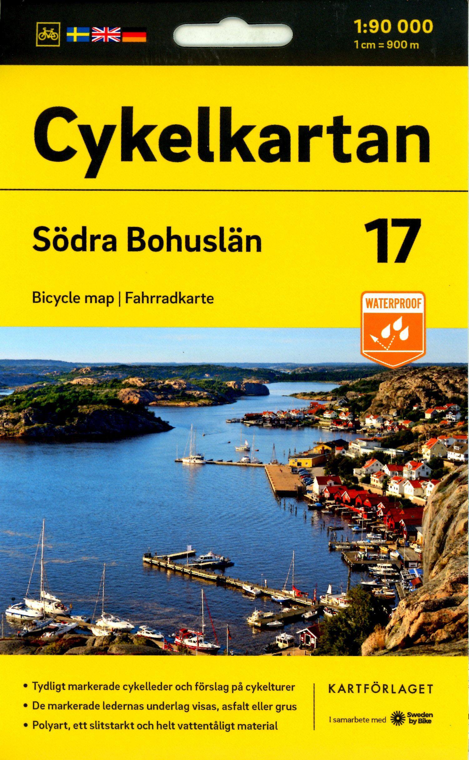 Vorderes Coverbild Cykelkartan Blad 17 Södra Bohuslän 1:90000
