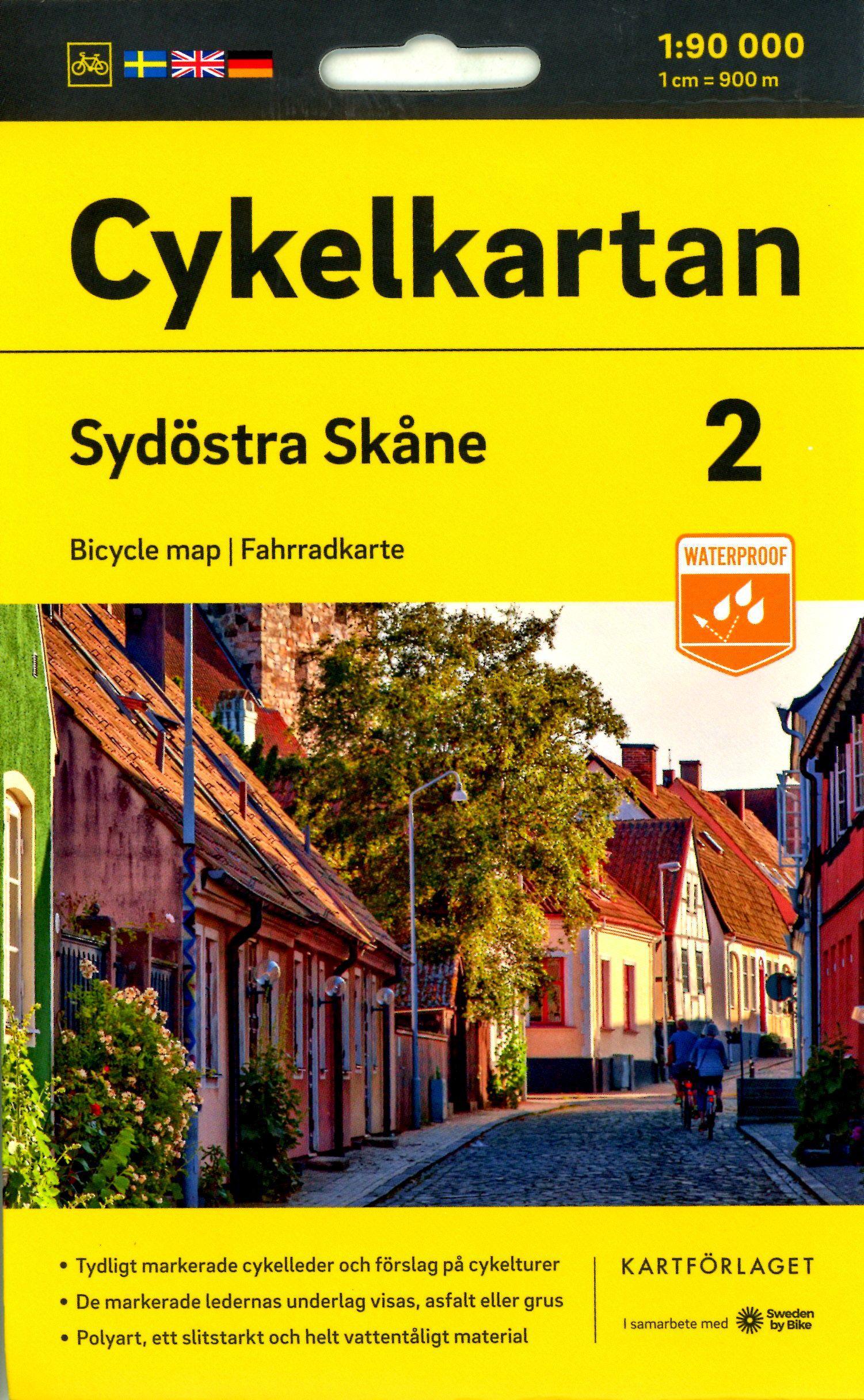 Vorderes Coverbild Cykelkartan Blad 2 Sydöstra Skåne 1:90000