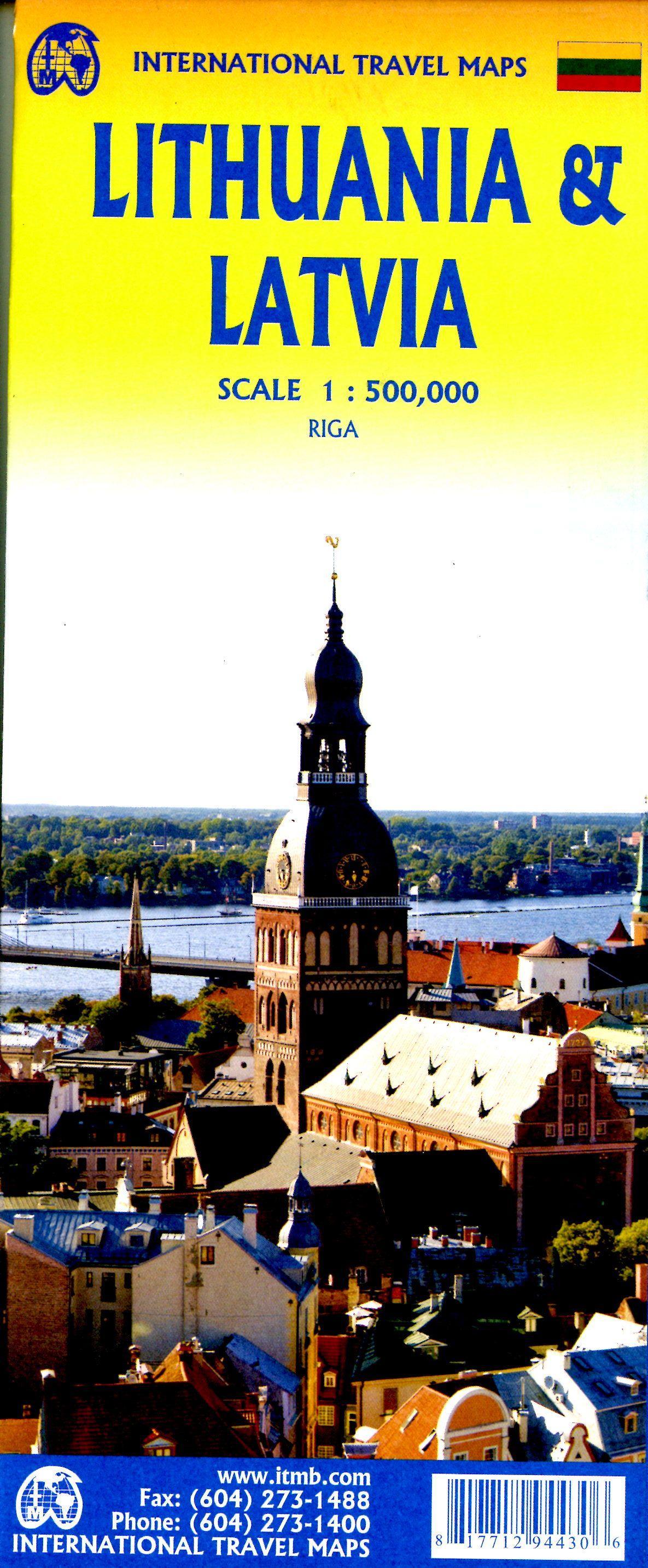 Vorderes Coverbild Lithuania /Latvia 1:500000