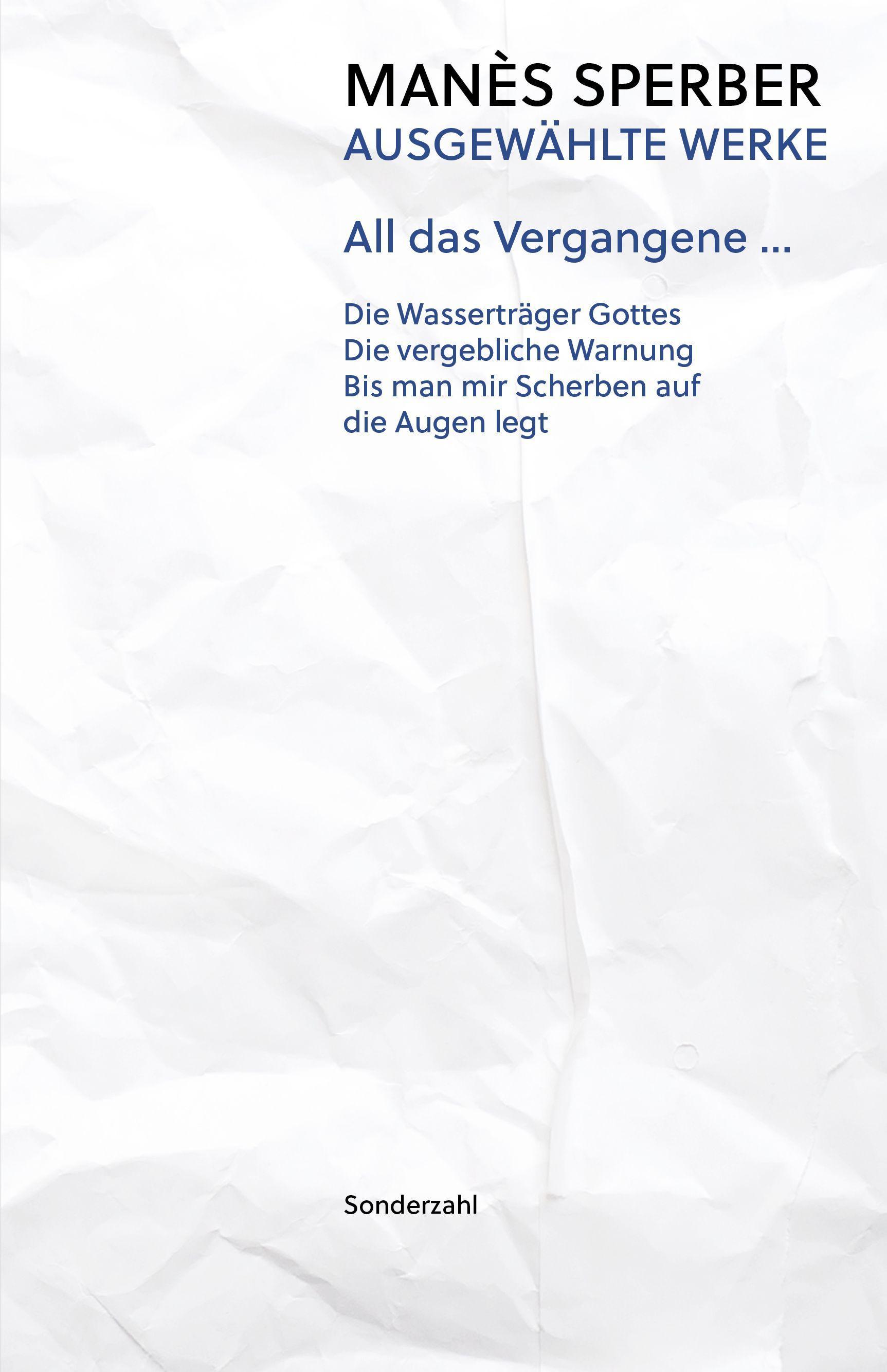 Vorderes Coverbild All das Vergangene ...