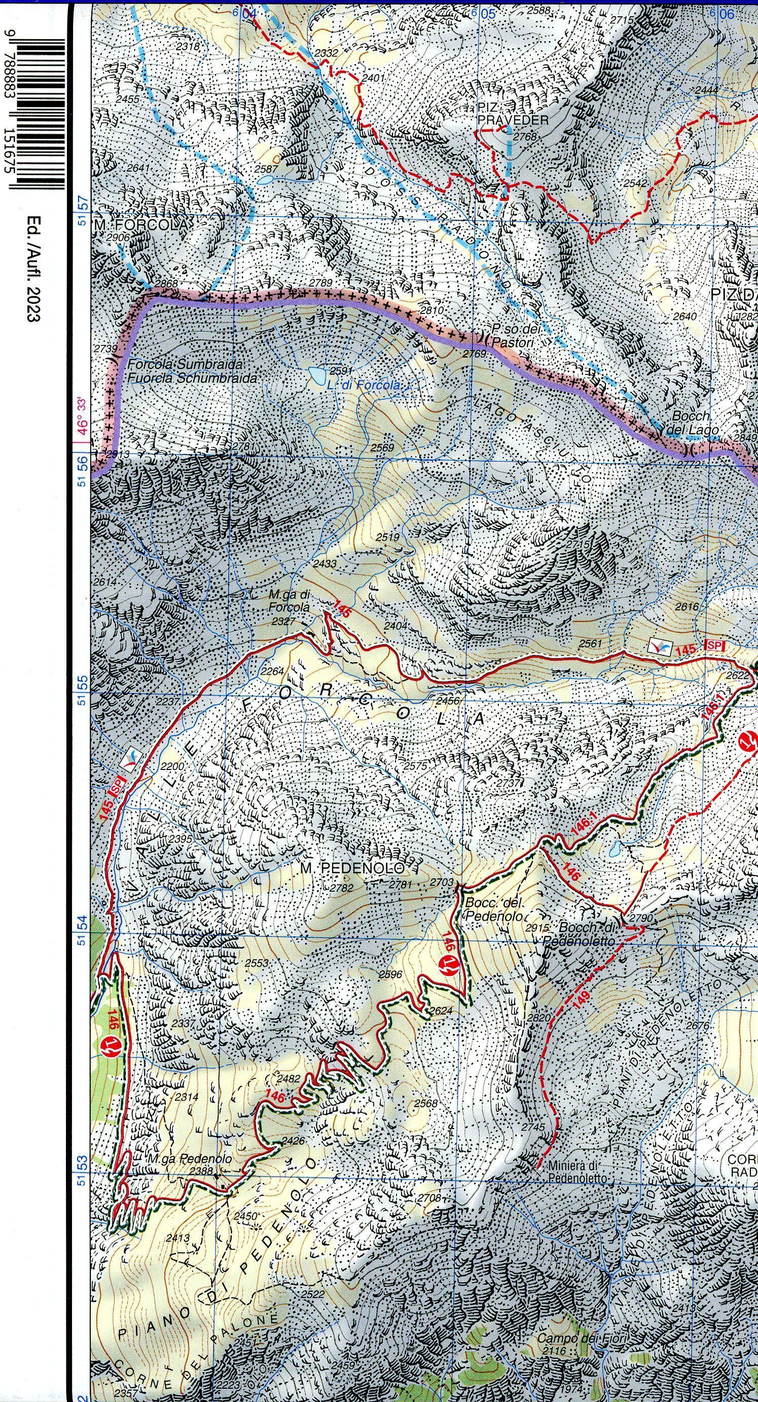 Beispielinhalt (Bild) Tabacco Wandern Ortlergebiet 1:25000