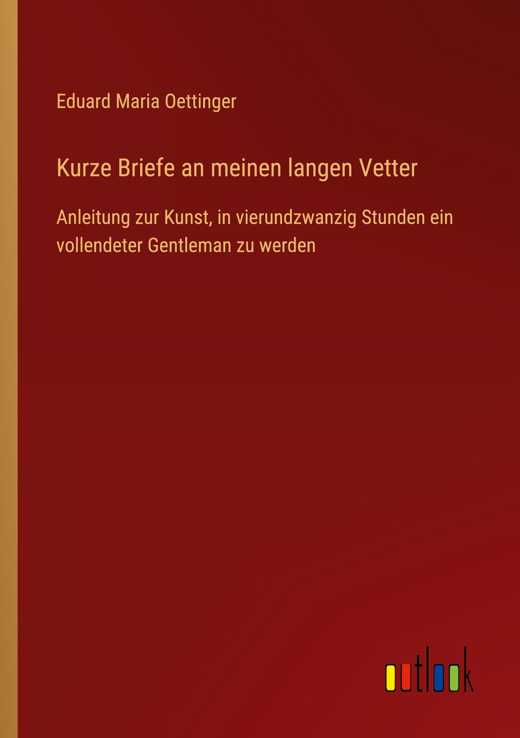 Vorderes Coverbild Kurze Briefe an meinen langen Vetter