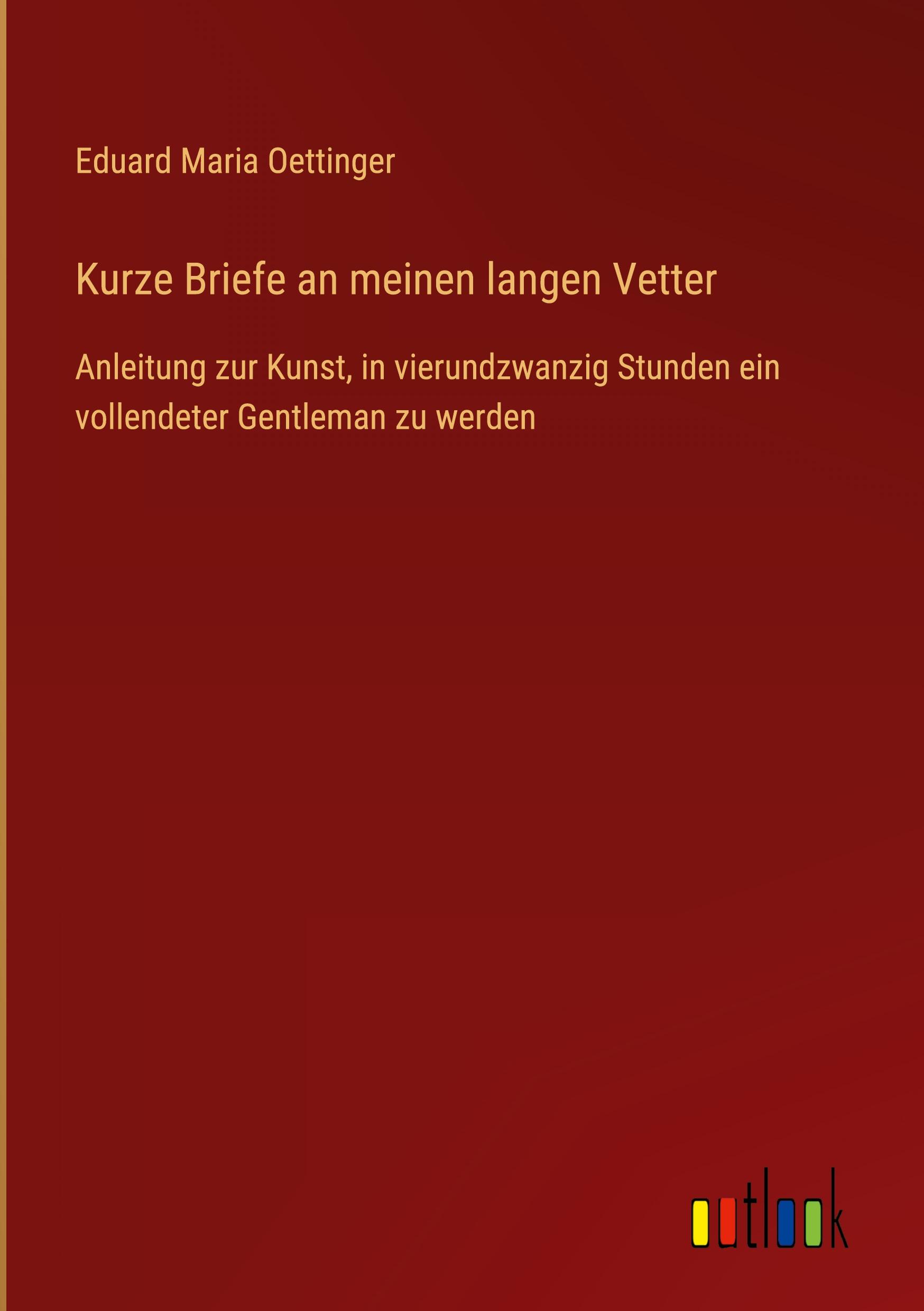 Vorderes Coverbild Kurze Briefe an meinen langen Vetter
