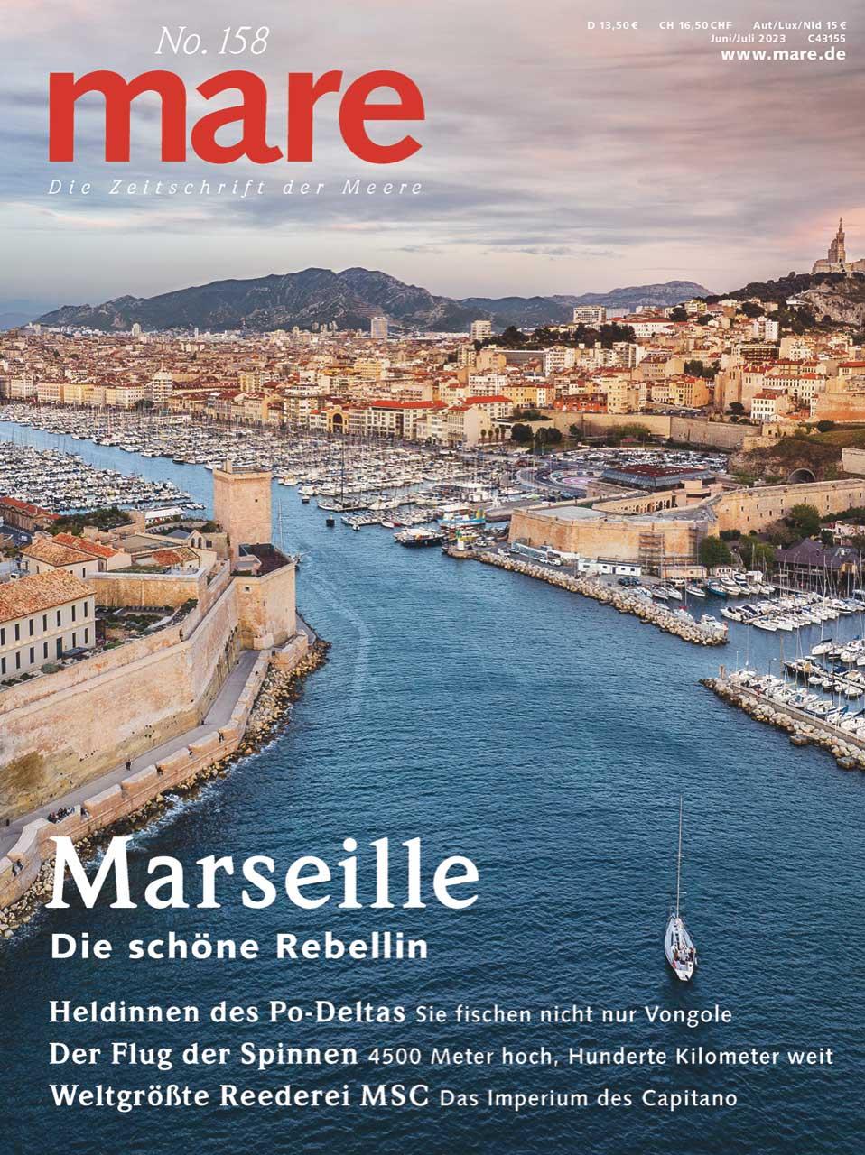 Vorderes Coverbild mare - Die Zeitschrift der Meere / No. 158 / Marseille