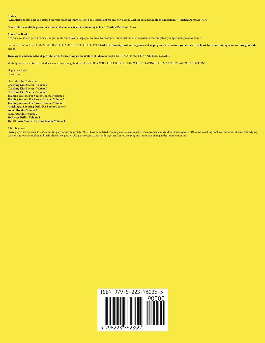 Rückseitencover Coaching Kids Soccer - Ages 5 to 10 - Volume 3