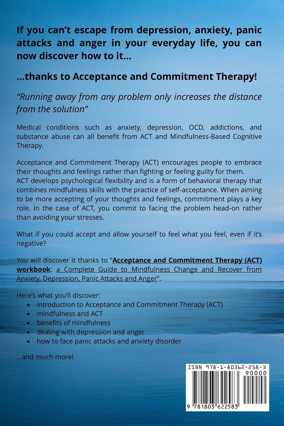 Rückseitencover ACCEPTANCE AND COMMITTENT THERAPY (ACT) WORKBOOK