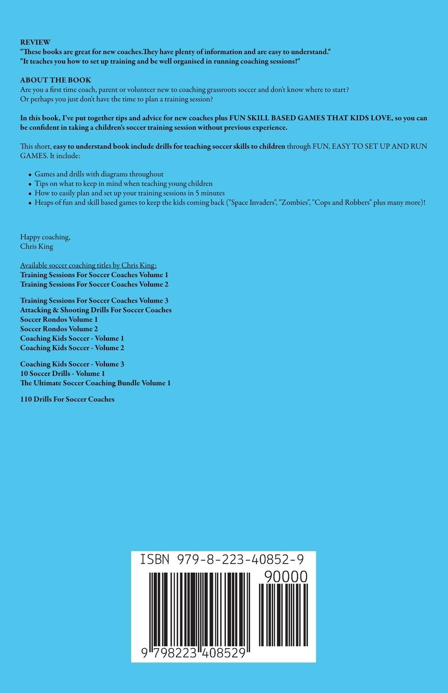 Rückseitencover Coaching Kids Soccer - Ages 5 to 10 - Volume 1