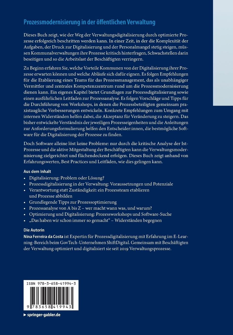 Rückseitencover Prozessmodernisierung in der öffentlichen Verwaltung