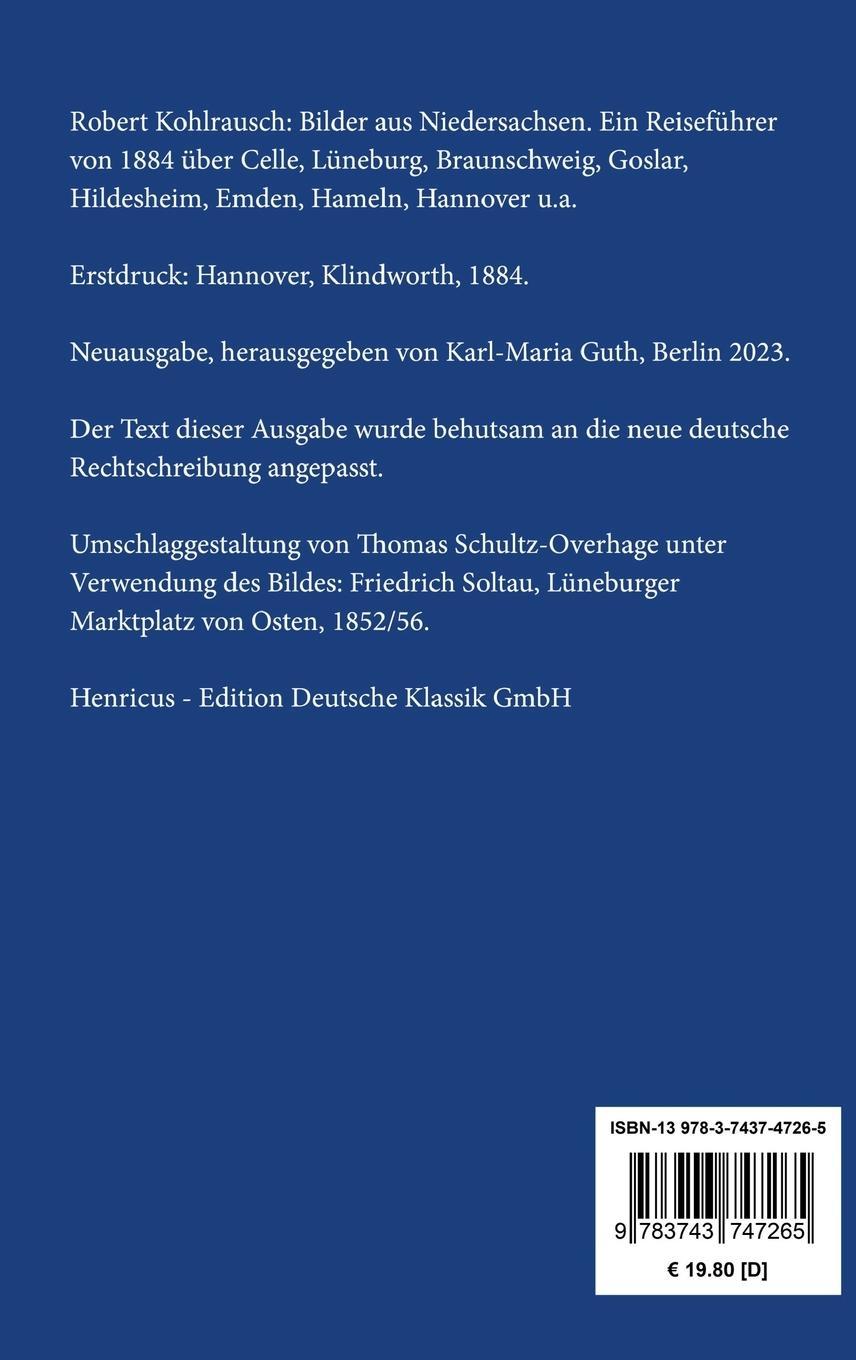 Rückseitencover Bilder aus Niedersachsen