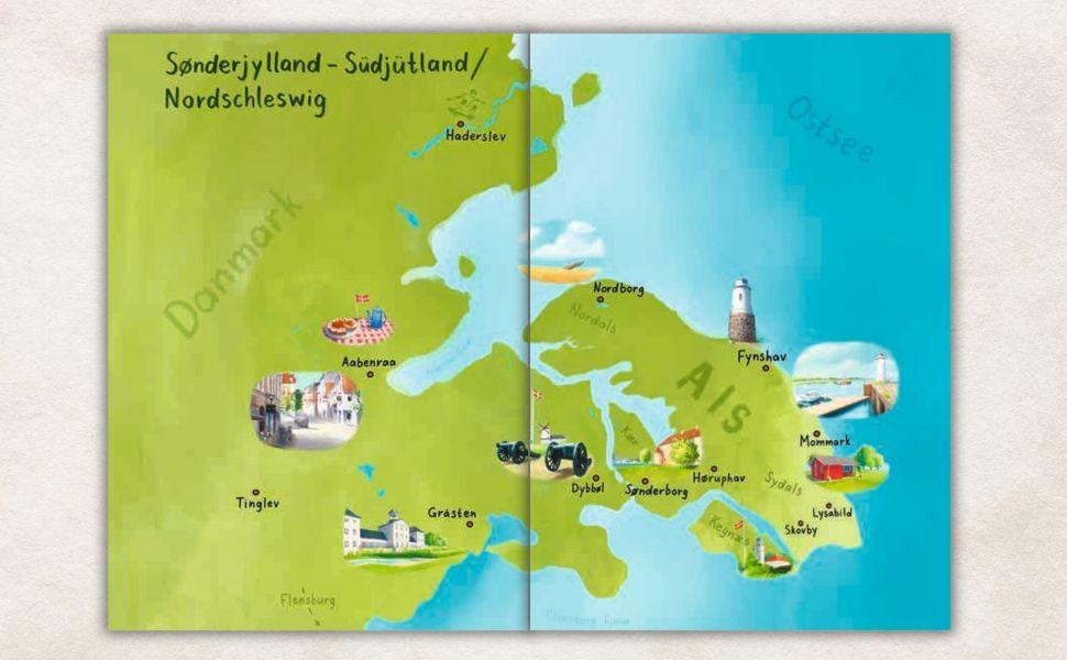 Beispielinhalt (Bild) Abenteuer an der süddänischen Ostsee - Lilly, Nikolas und die verschwundenen Bilder