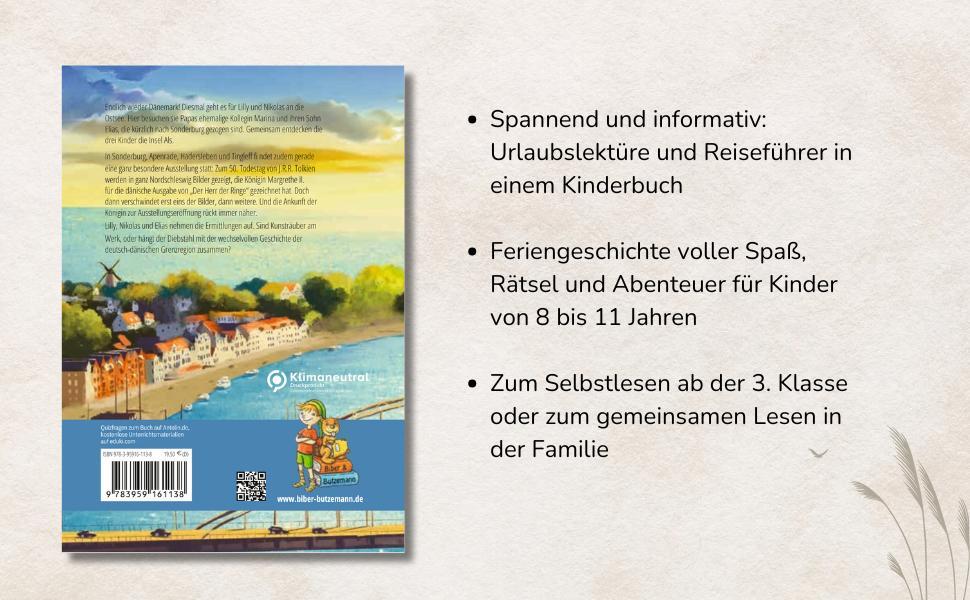 Beispielinhalt (Bild) Abenteuer an der süddänischen Ostsee - Lilly, Nikolas und die verschwundenen Bilder