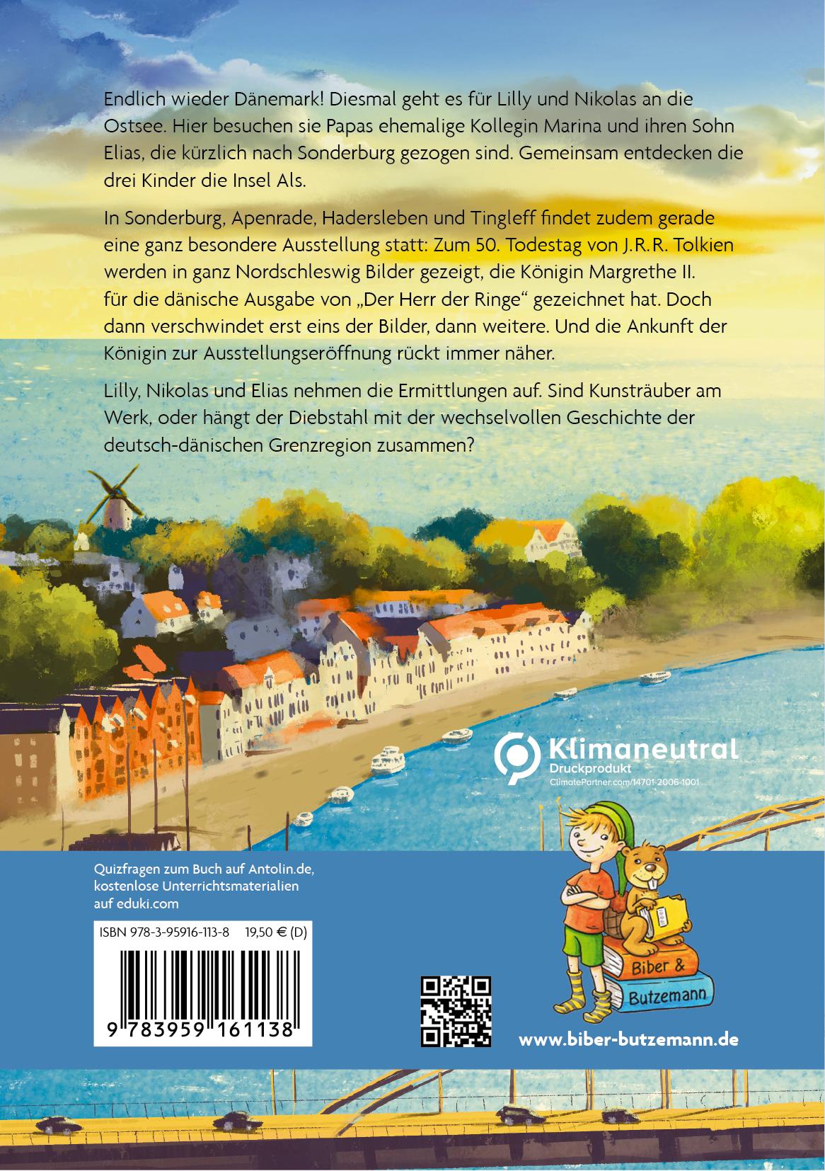 Rückseitencover Abenteuer an der süddänischen Ostsee - Lilly, Nikolas und die verschwundenen Bilder