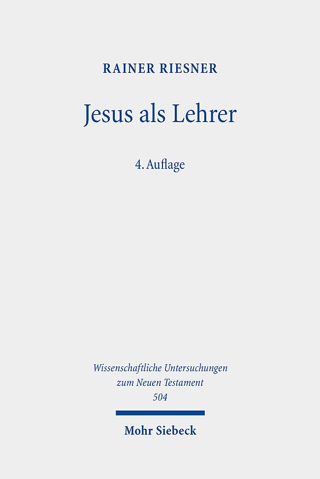 Vorderes Coverbild Jesus als Lehrer