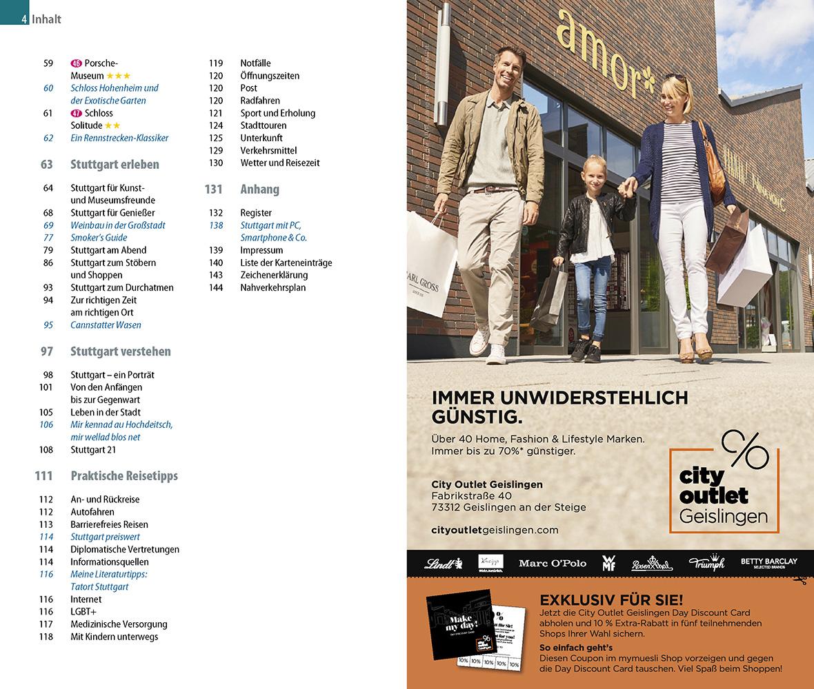 Beispielinhalt (Bild) Reise Know-How CityTrip Stuttgart