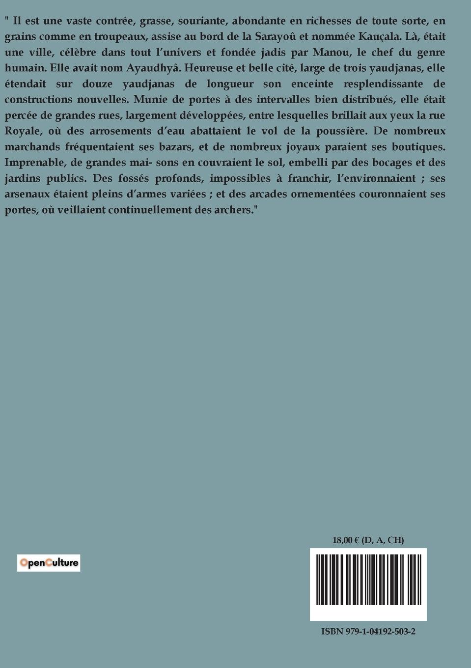 Rückseitencover Le Ramayana