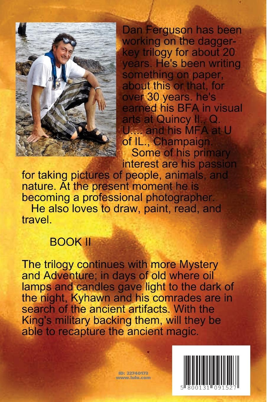 Rückseitencover SANDCASTLES and a DAGGER-KEY, book II, darkness is on the sunrise