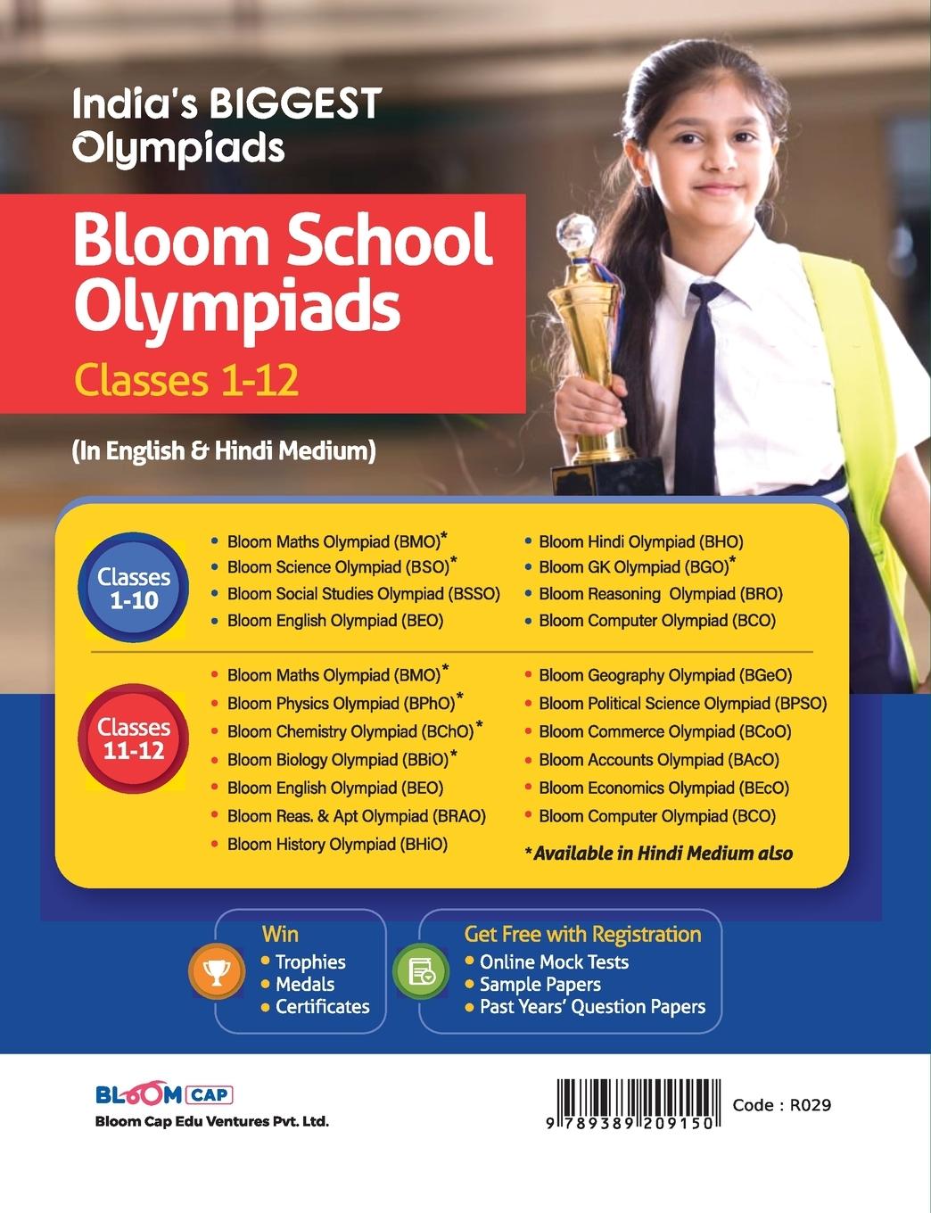 Rückseitencover Bloom CAP English Olympiad Class 9