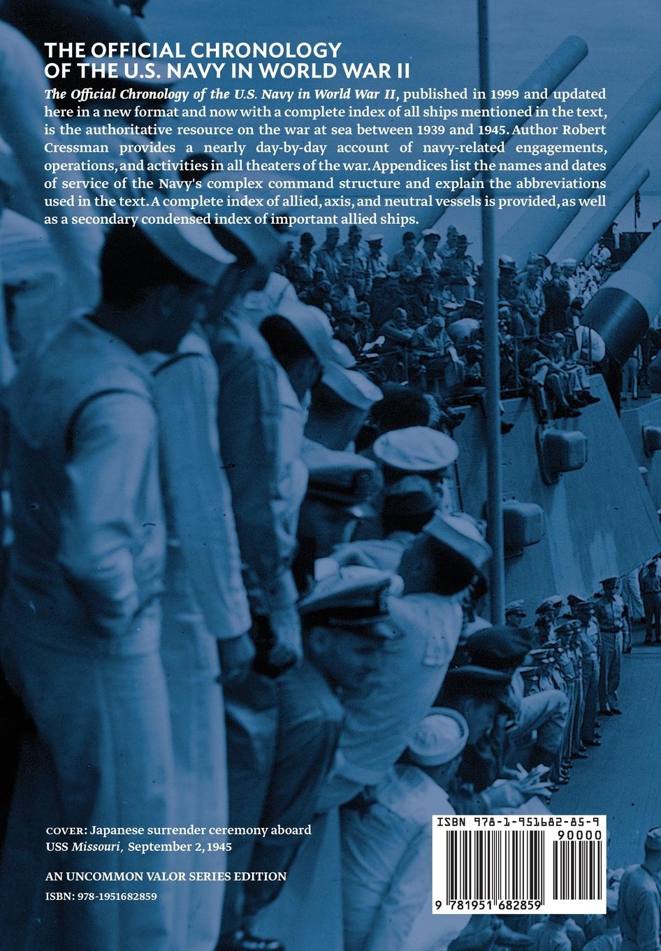Rückseitencover The Official Chronology of the U.S. Navy in World War II