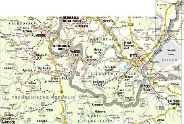 Beispielinhalt (Bild) Naturpark Zittauer Gebirge - Luzicke Hory (Lausitzer Gebirge)