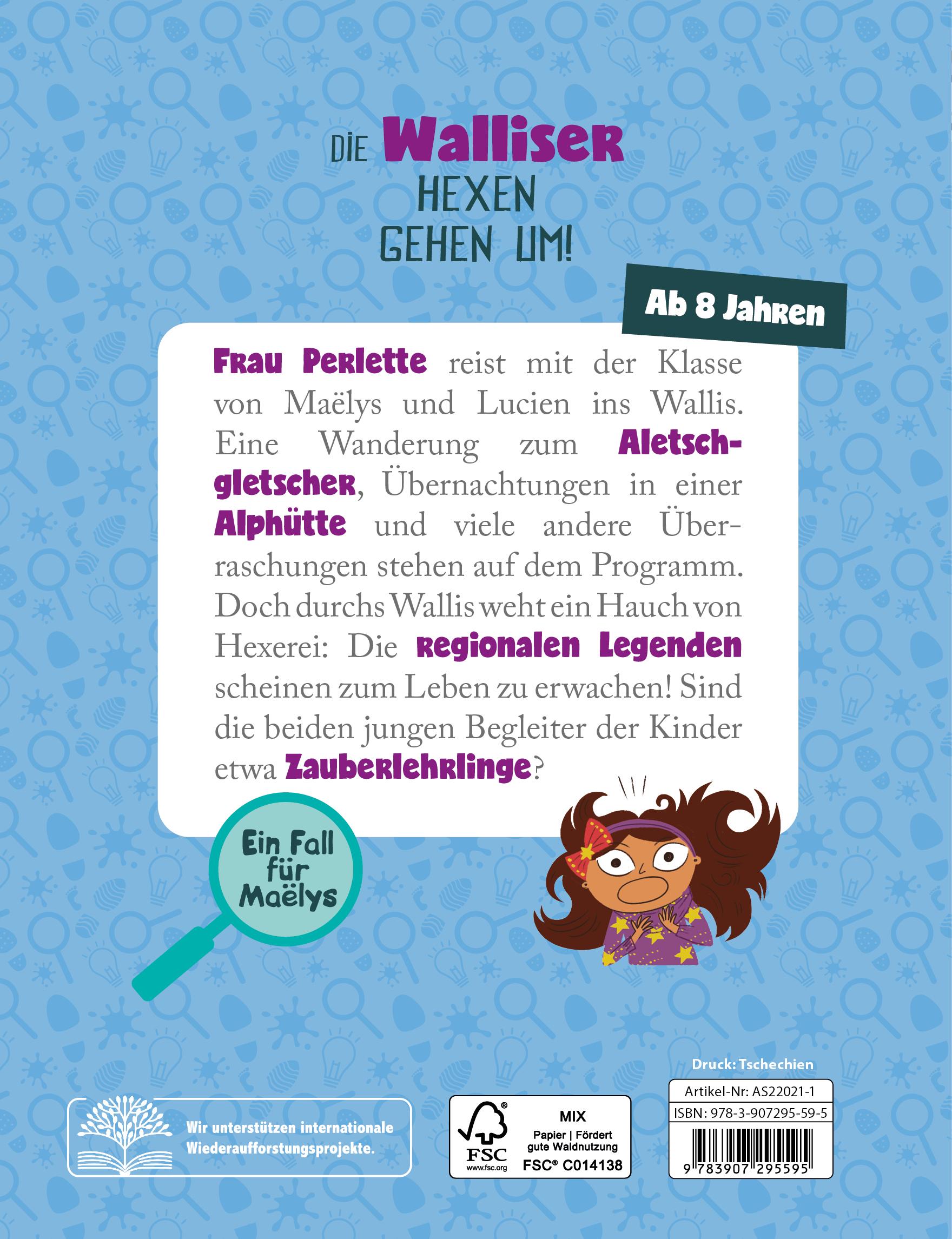 Rückseitencover Ein Fall für Maëlys: Die Walliser Hexen gehen um!