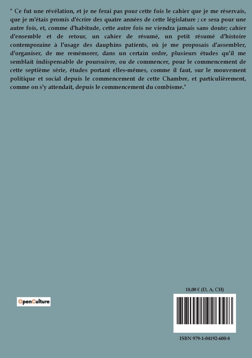 Rückseitencover Notre Patrie