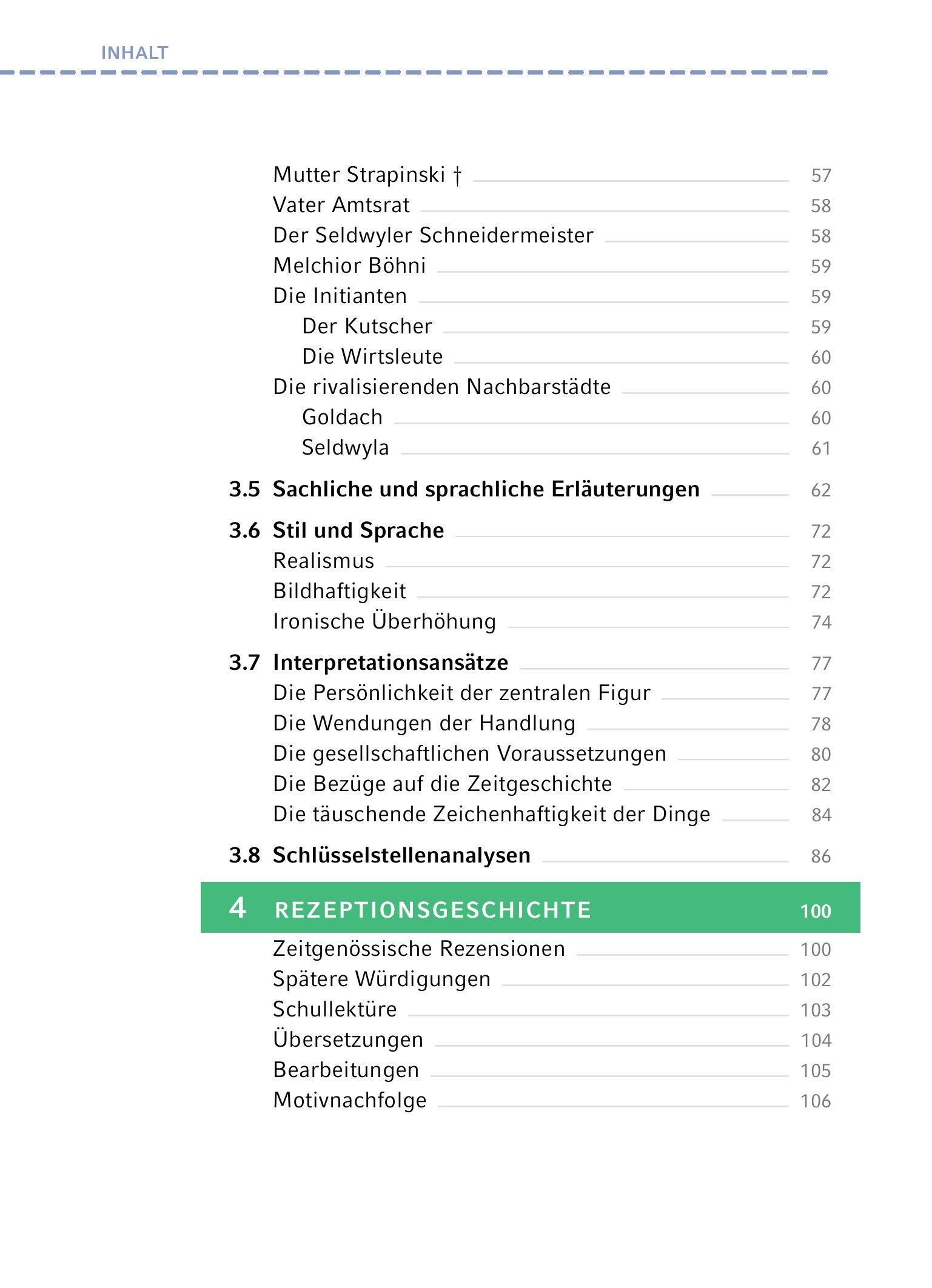 Beispielinhalt (Bild) Kleider machen Leute von Gottfried Keller- Textanalyse und Interpretation
