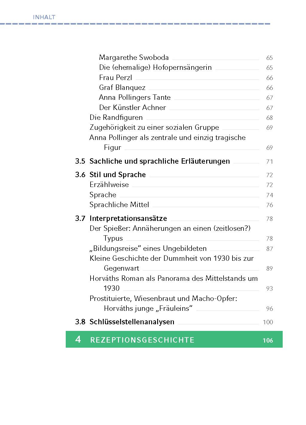 Beispielinhalt (Bild) Der ewige Spießer von Ödön von Horváth - Textanalyse und Interpretation