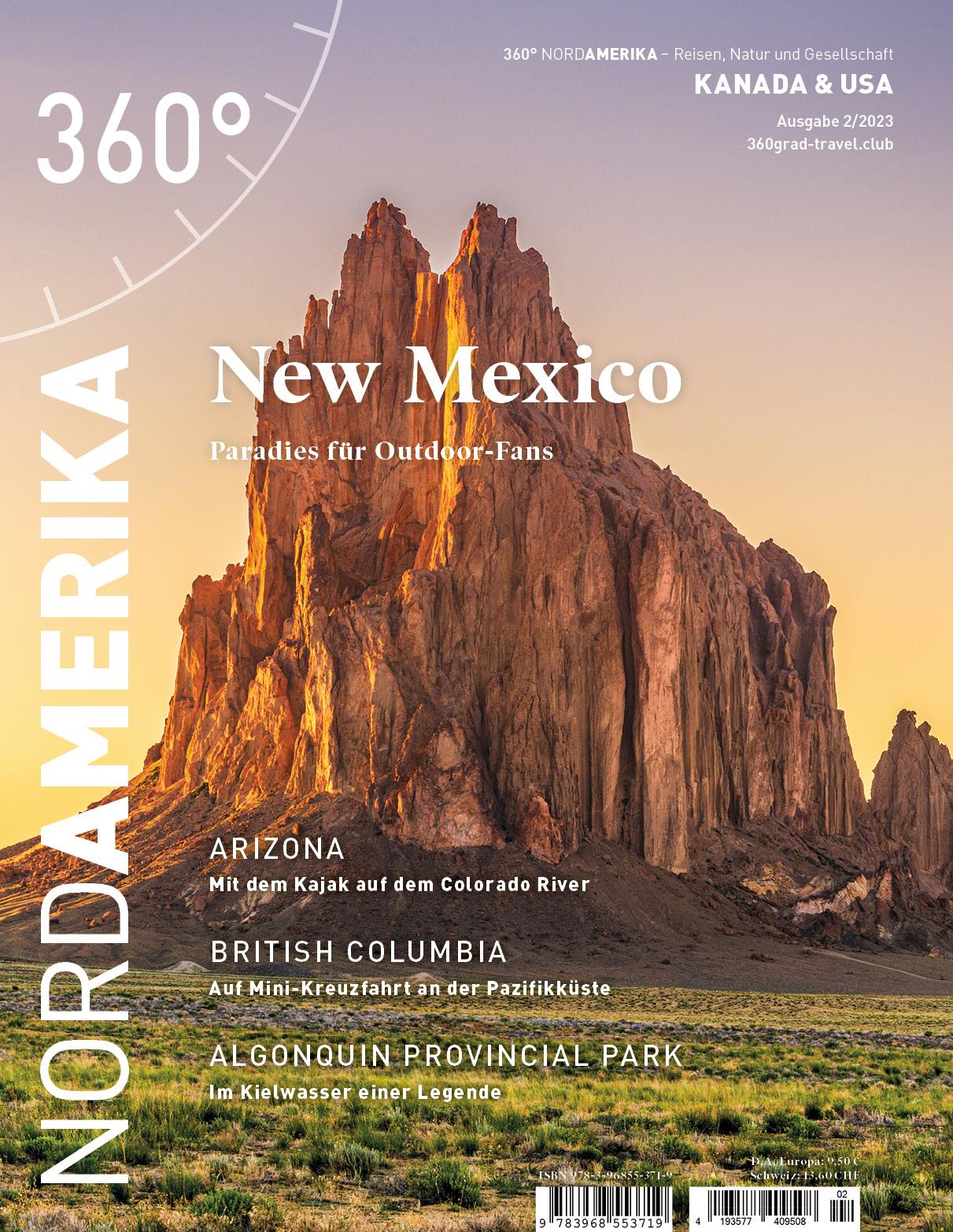 Vorderes Coverbild 360° NordAmerika - Ausgabe 2/2023