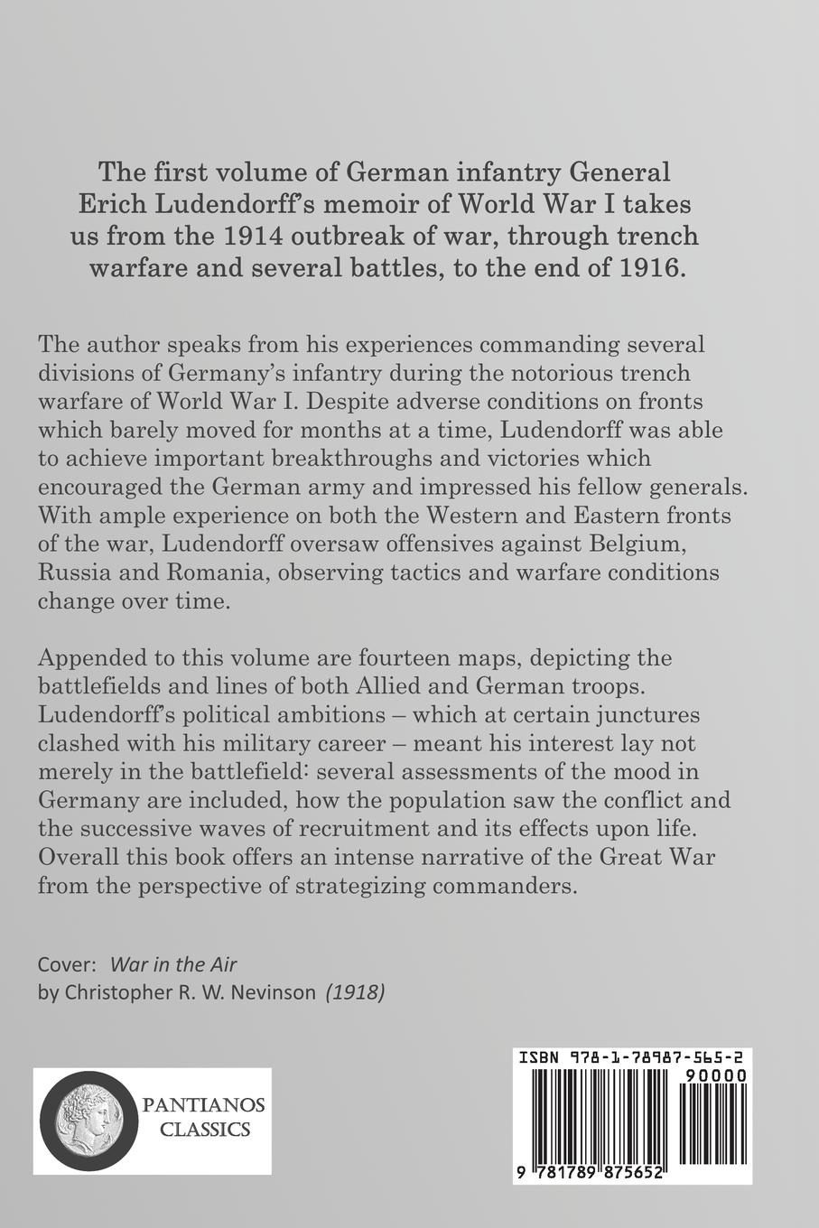 Rückseitencover Ludendorff's Own Story