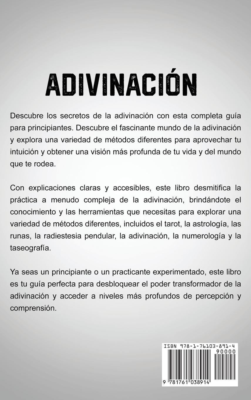 Rückseitencover Adivinación