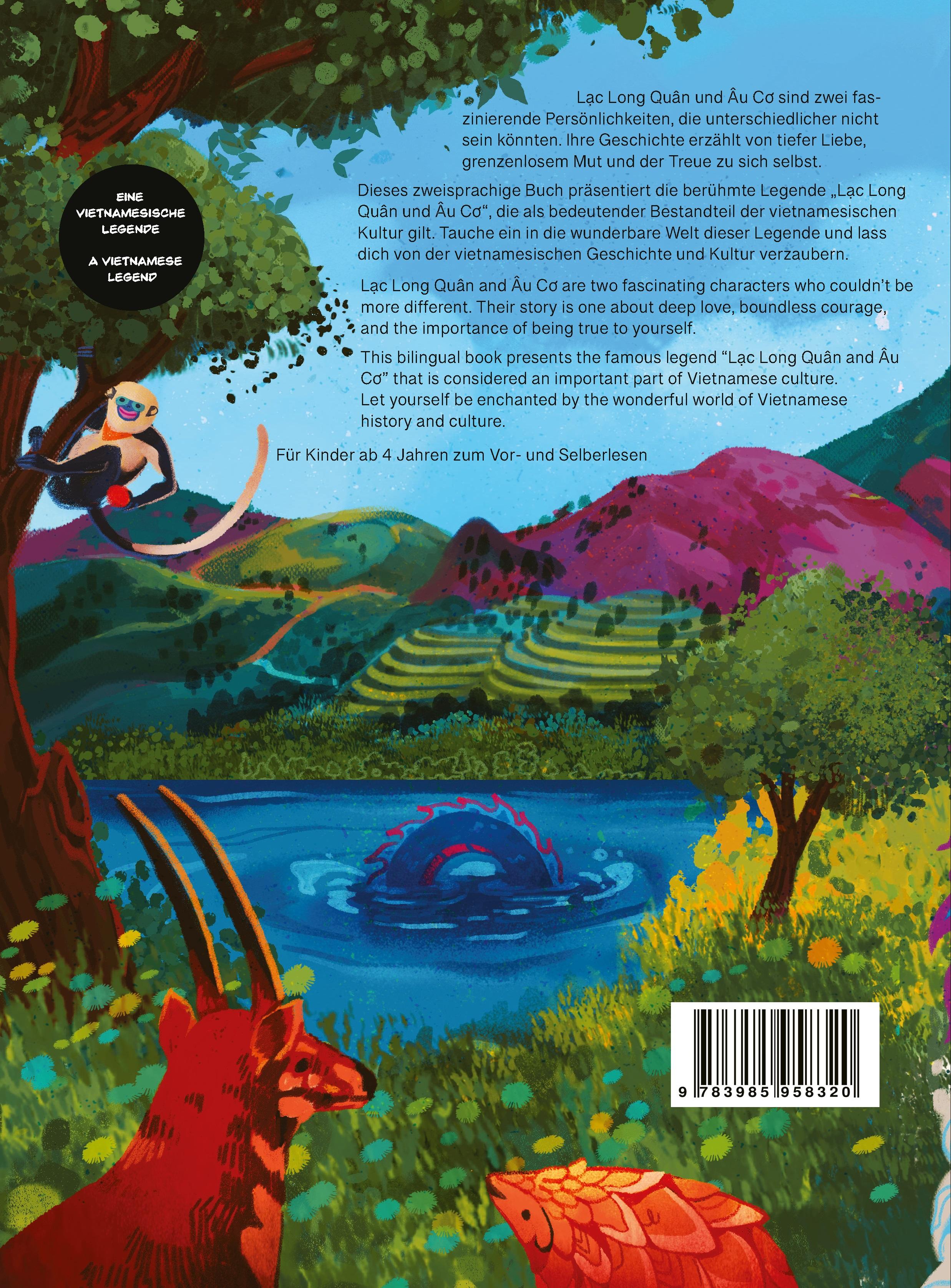 Rückseitencover Das Land der Drachen und Feen - The Land of Dragons and Fairies