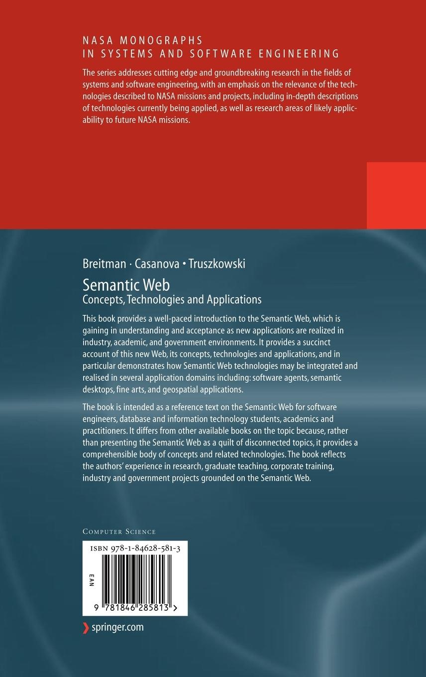 Rückseitencover Semantic Web: Concepts, Technologies and Applications