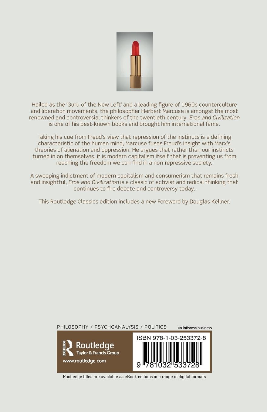 Rückseitencover Eros and Civilization