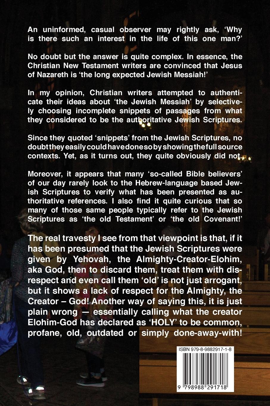 Rückseitencover Jesus Cannot Be The Jewish Messiah*