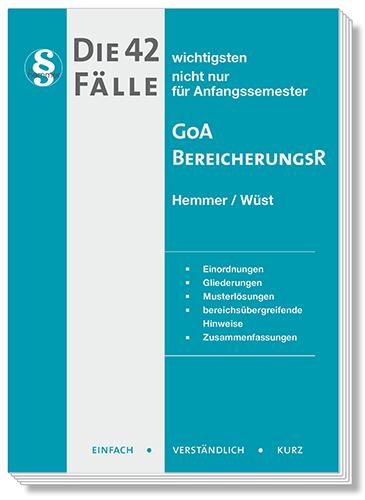Vorderes Coverbild Die 42 wichtigsten Fälle GoA / Bereicherungsrecht