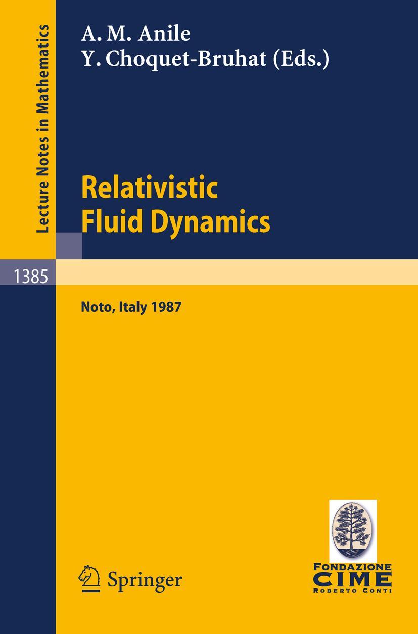 Vorderes Coverbild Relativistic Fluid Dynamics