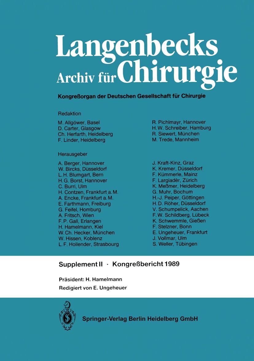 Vorderes Coverbild Verhandlungen der Deutschen Gesellschaft für Chirurgie