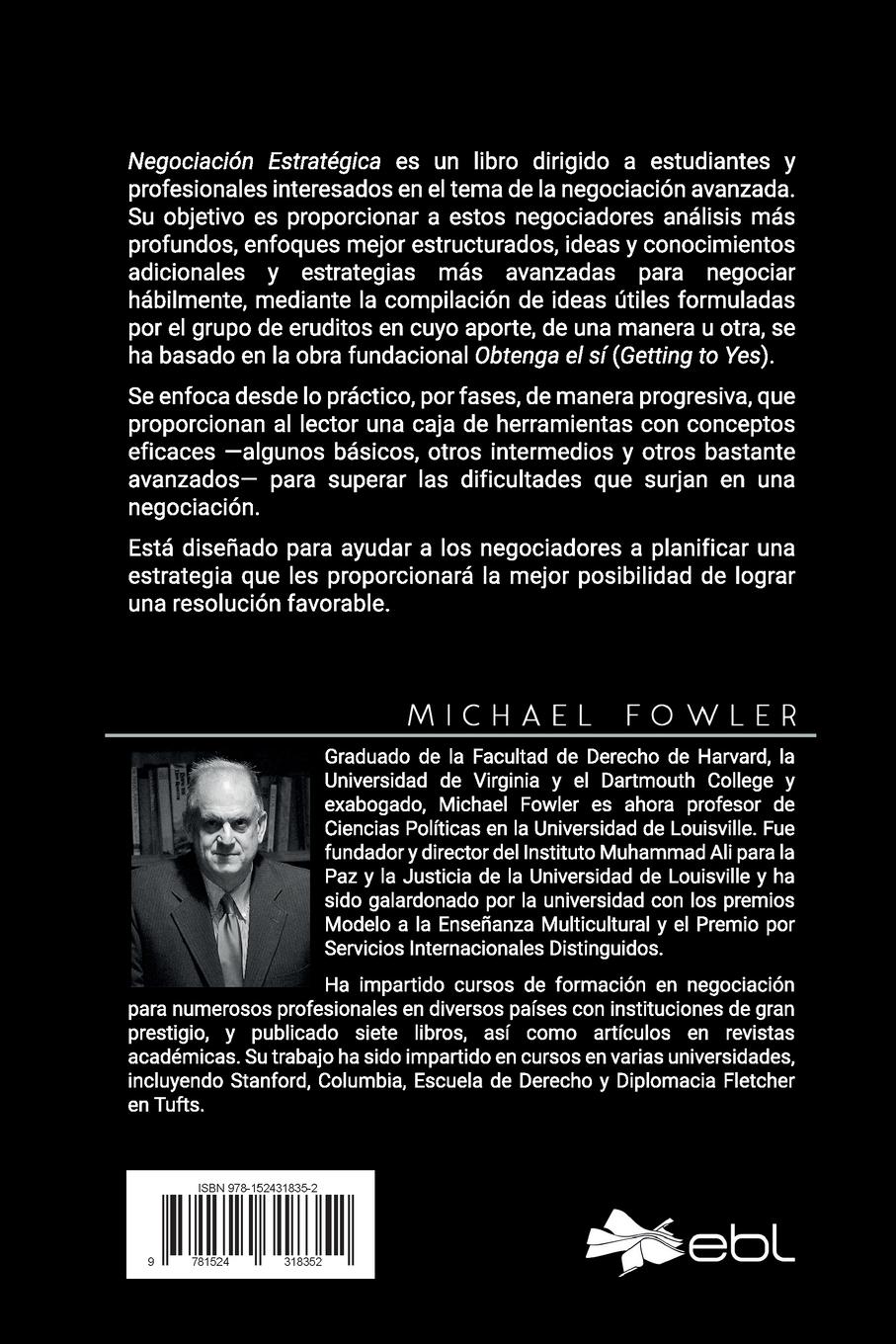 Rückseitencover Negociación estratégica