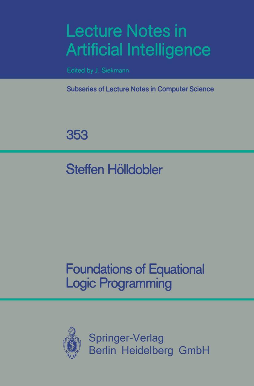 Vorderes Coverbild Foundations of Equational Logic Programming