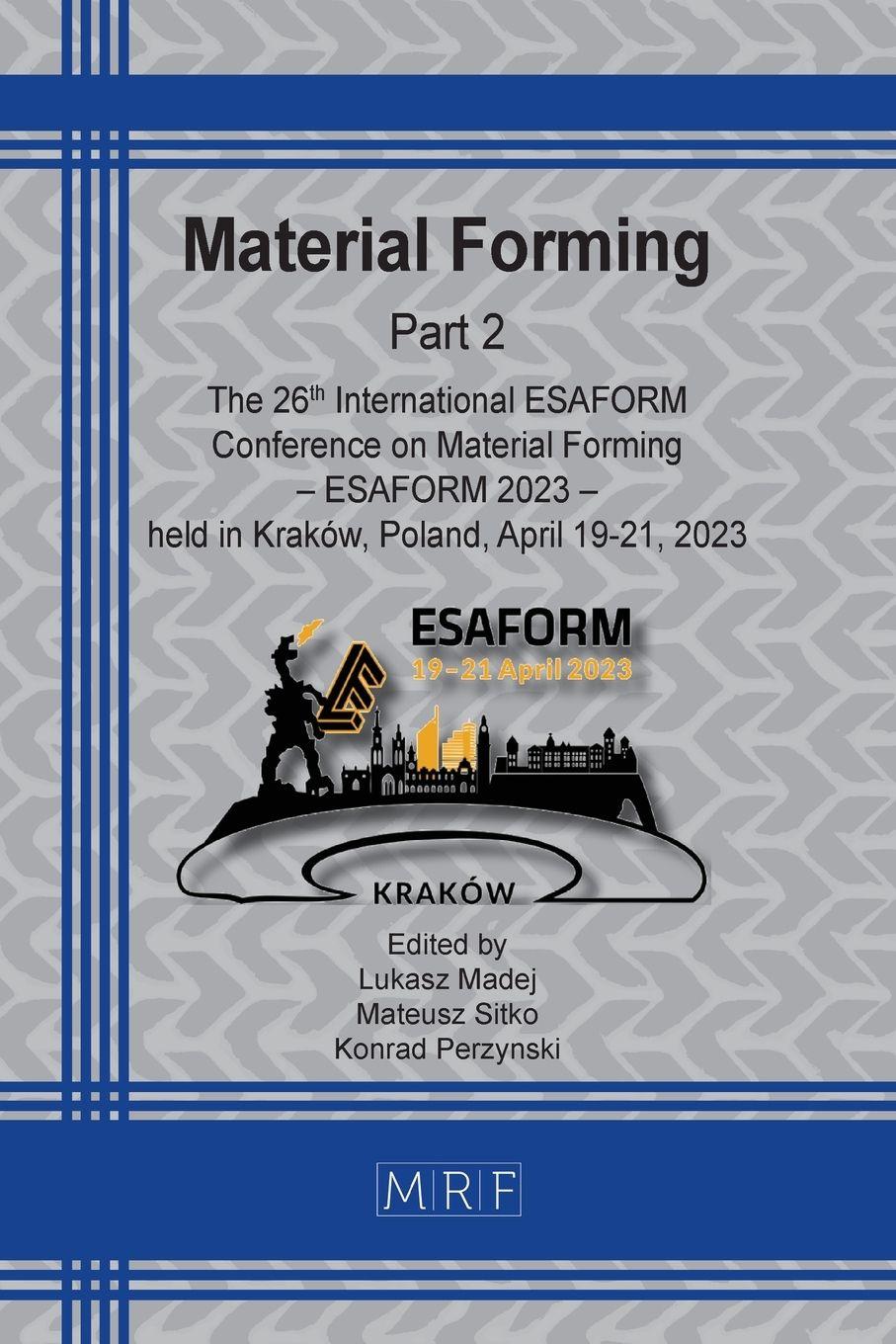 Vorderes Coverbild Material Forming - ESAFORM 2023 - Part 2