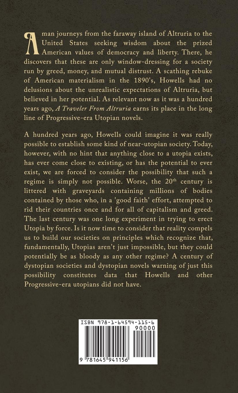 Rückseitencover A Traveler From Altruria