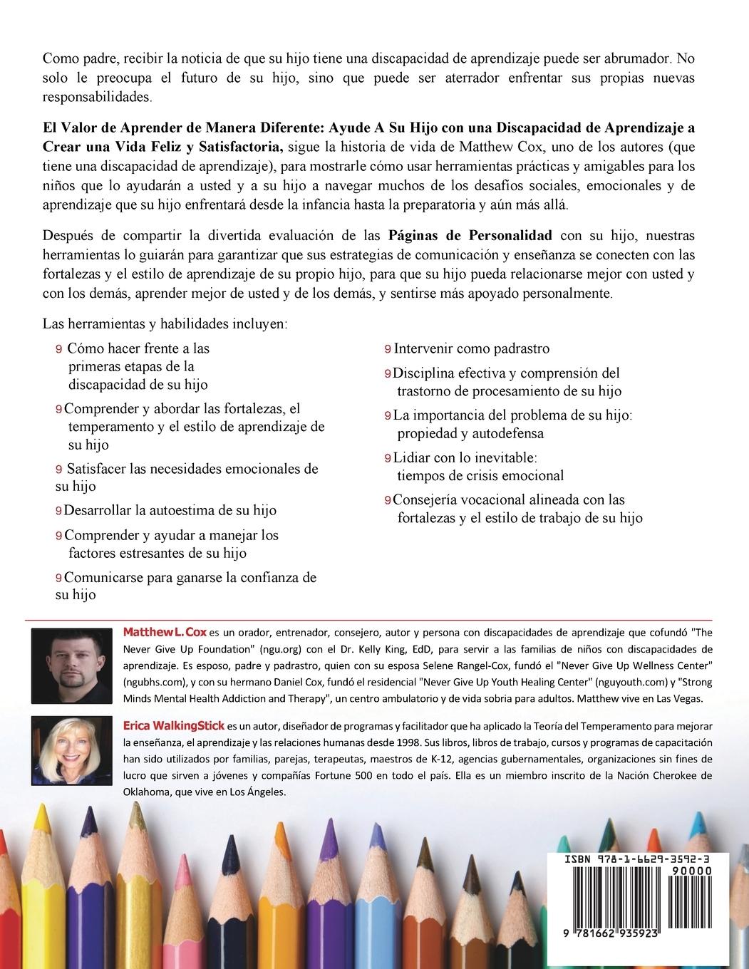 Rückseitencover El Valor de Aprender De Manera Diferente