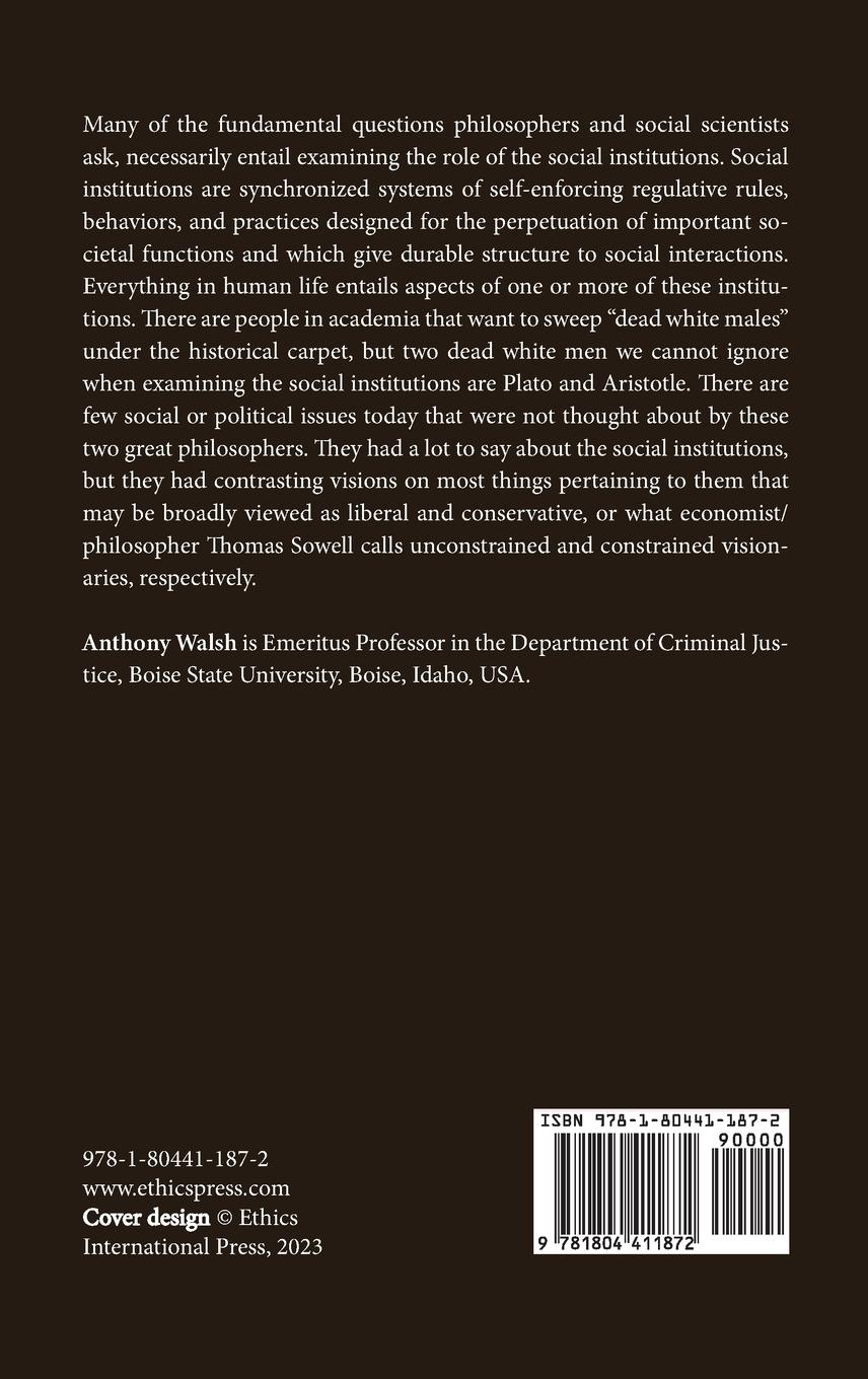 Rückseitencover The Social Institutions Through the Contrasting Visions of Plato and Aristotle